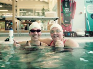 The staff at the pool