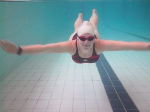 Staff swimming