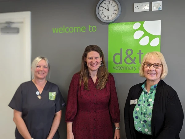 Staffordshire MP Theo Clarke visits donnachie and townley vets with a behind the scenes tour